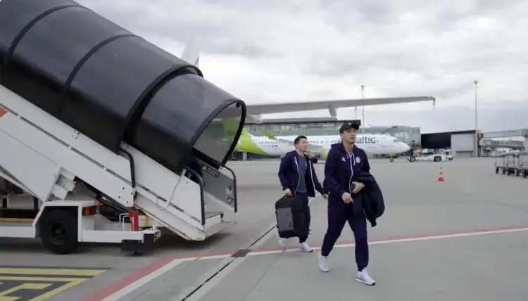 Футболисты сборной Казахстана прибыли в Лихтенштейн