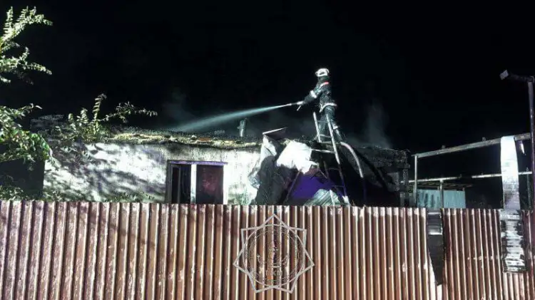 Сгорел дом убитого Шерзата Болата в Талгаре