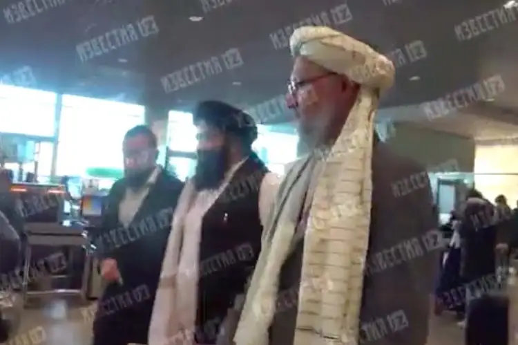 Талибы прилетели в Москву - видео